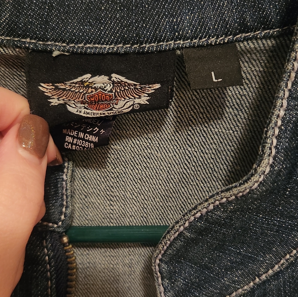 Harley Davidson Denim Jacket - image 2